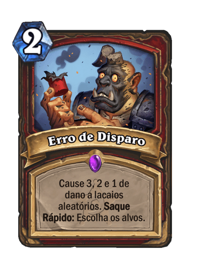 Erro de Disparo