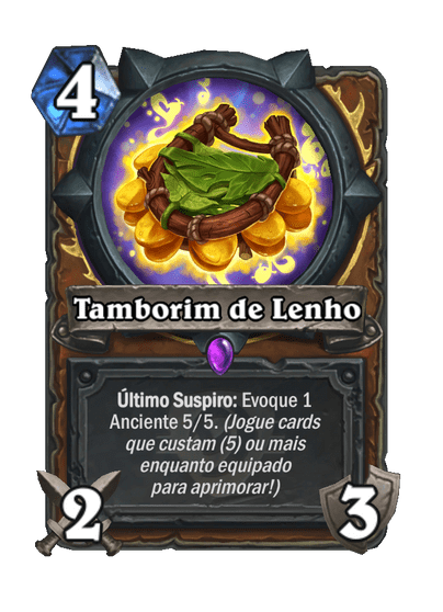 Tamborim de Lenho